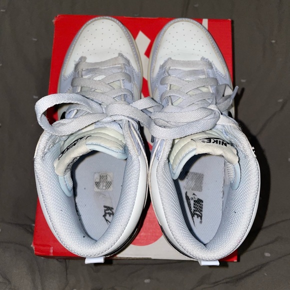 Nike Dunk High (PS)- Football Grey Black 3Y - Picture 7 of 12